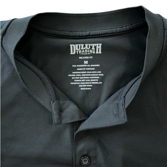 Duluth Trading Co. Relaxed Fit Performance Shirt Medium Workwear Casual Popover - Picture 3 of 7